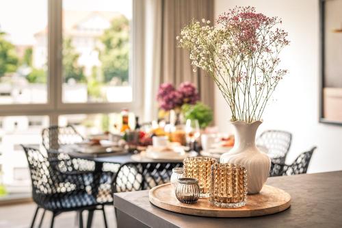 Attrezzature e servizi, Golden Poodle Luxusappartment am Neuen Schloss Tettang in Tettnang