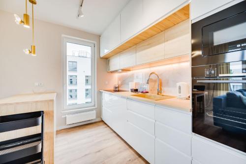 Bếp, Apartament Baltic Wave ProstyWynajem in Letnica