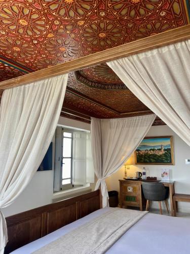 Chambre double, deluxe, vue sur la mer, balcon
