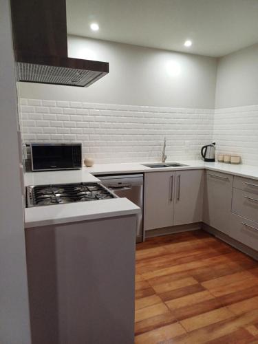 virtuve, Mt Highfield Farm Cottage in Waiau
