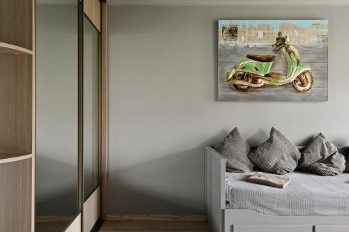 Loft design studio apartment & FREE parking, Riga (fotografie 5)