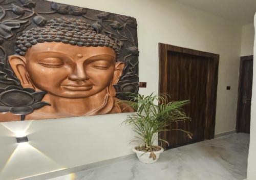 Exterior view, Triveni International in Varanasi