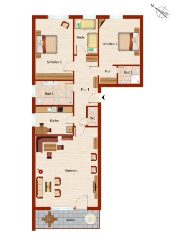 阿尔卑斯玫瑰公寓 阿尔卑斯玫瑰公寓