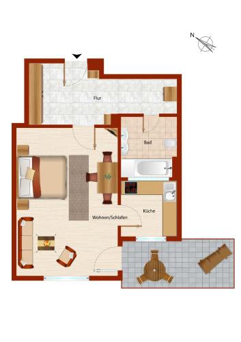 阿尔卑斯玫瑰公寓 阿尔卑斯玫瑰公寓