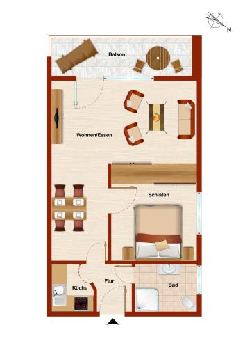 阿尔卑斯玫瑰公寓 阿尔卑斯玫瑰公寓