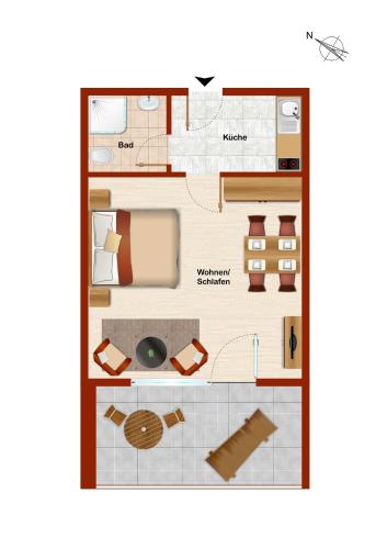 阿尔卑斯玫瑰公寓 阿尔卑斯玫瑰公寓