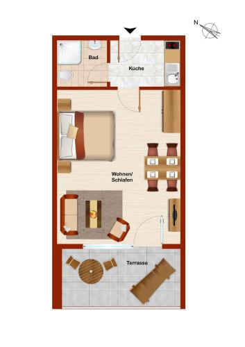 阿尔卑斯玫瑰公寓 阿尔卑斯玫瑰公寓