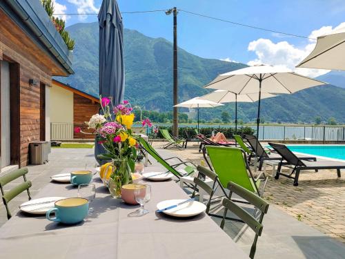 Dascio Armonia Ferienwohnung mit Terrassen am See in Dascio