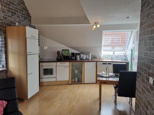 廚房, Ferienwohnung Grünberger Land (Ferienwohnung Grunberger Land) in 格林貝格