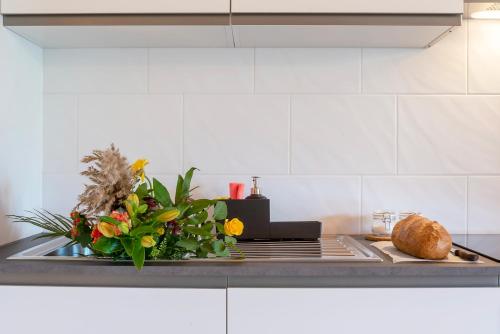 ห้องครัว, Suite With View - Free Parking - Appartamento Aurora Lugano in เปรกัสโซนา