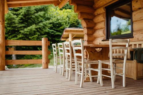 Balkons/terase, Log Cabin Piricske in Čičeu