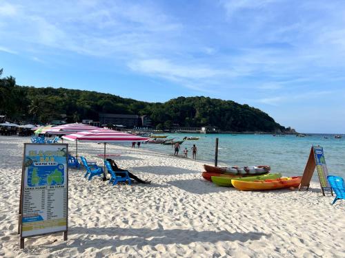 Spiaggia, Ohlala Guesthouse in Perhentian Islands