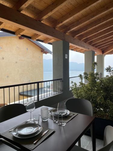 Kilátás, Terrazza sulle mura Appartamento Luna in Predore