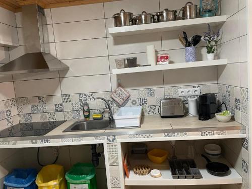 ห้องครัว, Sunflower Guest House - Madalena - Pico in เซา กาเอตาโน