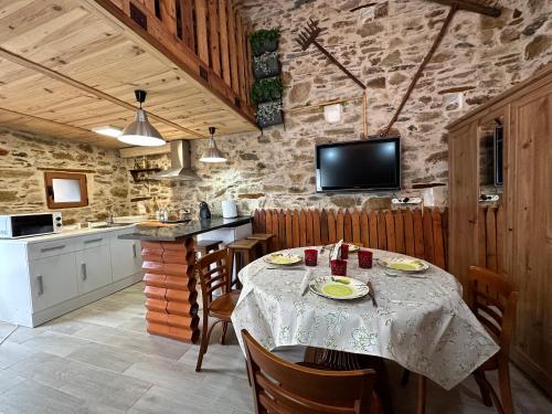 köök, Casa Curillas in Santiago Millas