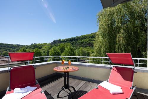 陽台/露台, *** S主海濱大道酒店 (Hotel Mainpromenade ***S) in 卡爾施塔特