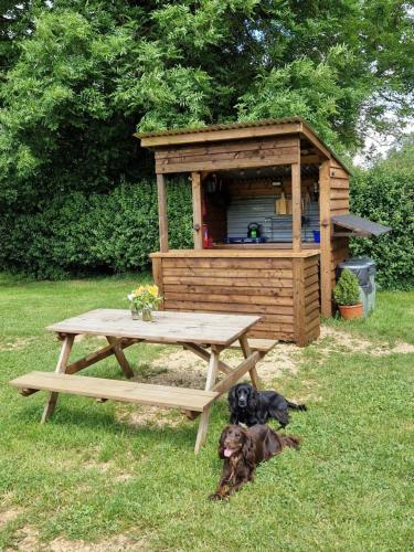 廚房, The Delkin Shepherds Huts Castle Combe in 卡斯爾孔貝