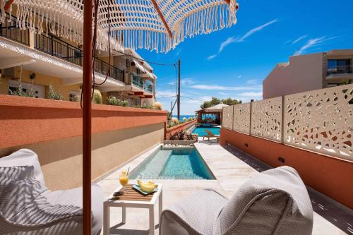 Balkon/terasa, Castaway Suites - Studios Christos in Thassos