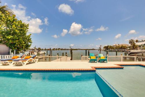 Waterfront Getaway w/ Pool & Dock - Walk to Beach!