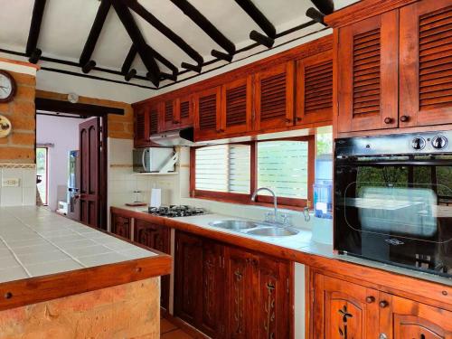 Kitchen, Cabana en Mirador de Puente Piedra in El Roble