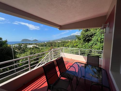 Balcony/terrace, Balisier Apartments - Apt #1 in Portsmouth