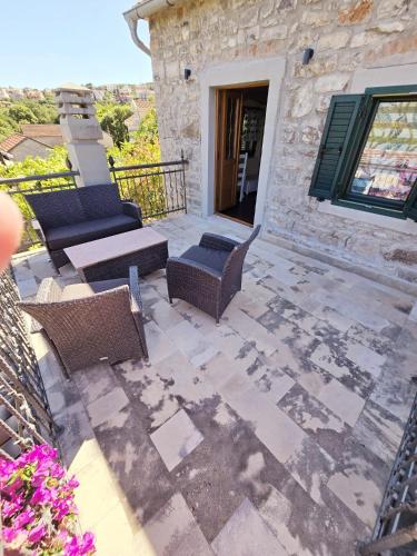 Balcony/terrace, Villa Mara Lustica Bay Retreat near Kotor, Tivat in Milovici