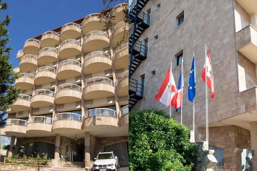 Pohled zvenku, Sands Hotel in Jbail