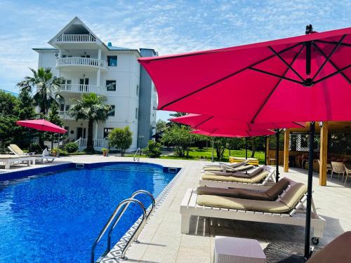 . Claude Monet beach hotel