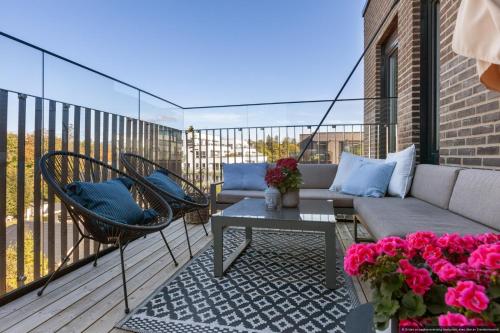 Erkély/terasz, Family Apartment - Good Connection to Oslo in Stabekk