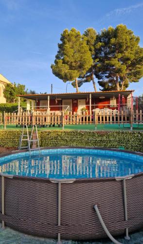 Casita con piscina cerca de Chinchón, Aranjuez y Parque Warner