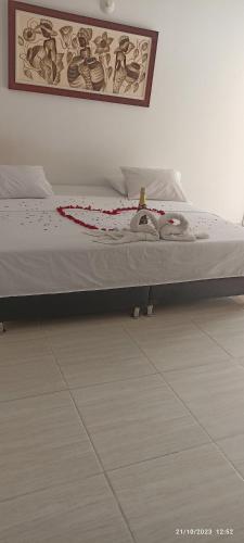 1 double bed