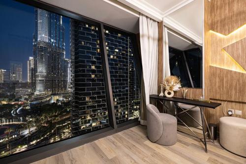 Elite Class 2BR Luxe Burj khalifa View Big living room, Dubaj (fotografie 9)