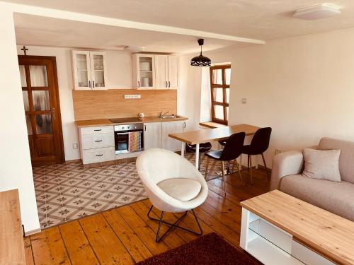 köök, Apartmán Václavská 109 (Apartman Vaclavska 109) in Jindrichuv Hradec