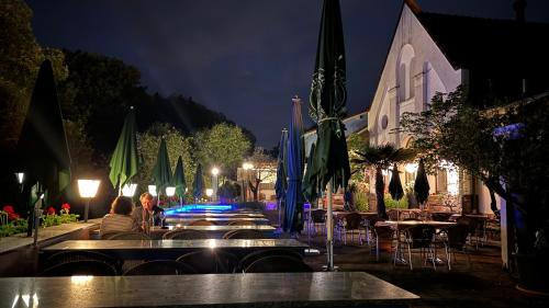 餐廳, Hotel Mühleinsel (Hotel Muhleinsel) in 肯辛根