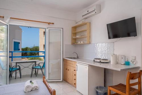 balcon/terasă, Fiore Di Mare Studios in Lassi