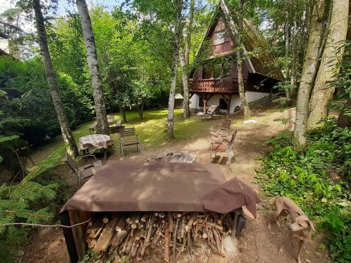 Dārzs, Holiday home Zajícovi (Holiday home Zajicovi) in Slapy