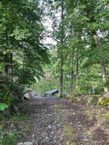Calm and private country side property with own waterfront by large river