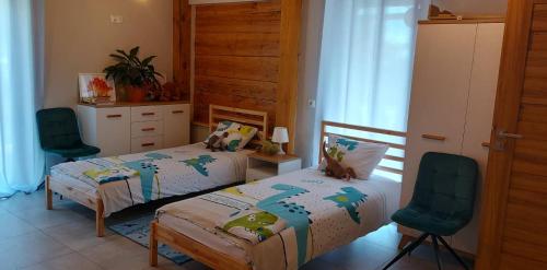 1 double bed, 2 twin beds, 1 sofa bed