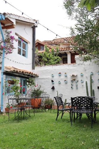 정원, Hotel Casa Boutique Villa de Leyva in 비야 테 레이바