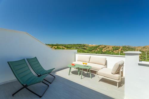 ระเบียง/ชานเรือน, Gran terraza con vistas, Piscina & WIFI - Aparcamiento privado in ทาริฟา