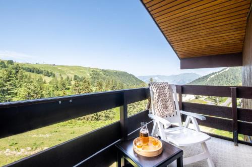 Balcony/terrace, Residence Pierre & Vacances Le Quartz in La Plagne