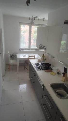 Kitchen, Nomads room nearest forest Kamyk in Prague 12