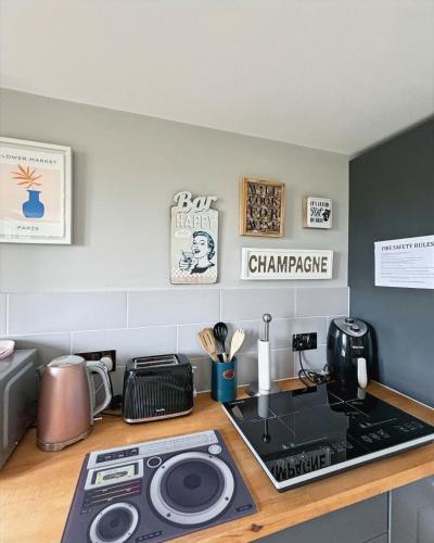 مطبخ, Willow Barn luxury countryside accommodation in Bury St Edmunds in Ixworth