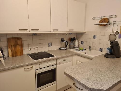 köök, Krusenhagen Apartment with Garden in Gross Stromkendorf