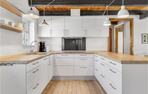 Kitchen, 3 Bedroom Cozy Home In Bindslev in Mygdal