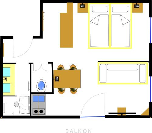 แผนผังชั้น, Haus Hintertux in ฮินเตอร์ตุกซ์ กลาเซียร์