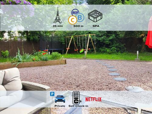 Villa L'Alameda Spa Billard Paris Centre 35min gîte à louer Châtenay-Malabry