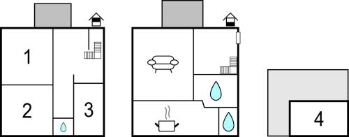 Floor plans, 4 Bedroom Amazing Home In Brunskog in Brunskog