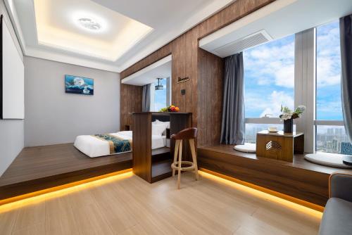 Suite, vue sur la ville