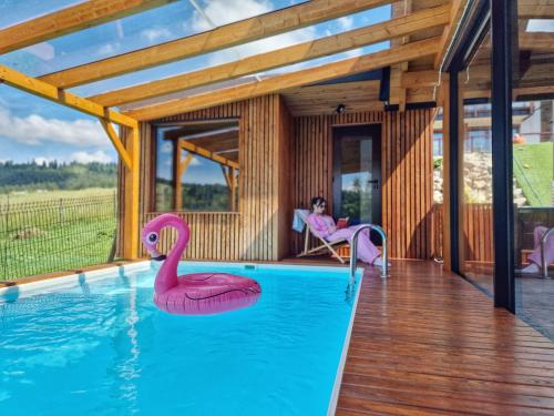 Nad Zalew dom z jacuzzi, sauną i basenem letnim, stok narciarski i jezioro w pobliżu Nad Zalew dom z jacuzzi, sauną i basenem letnim, stok narciarski i jezioro w pobliżu